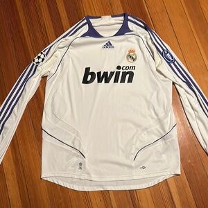 Adidas Real Madrid White and Purple Jersey